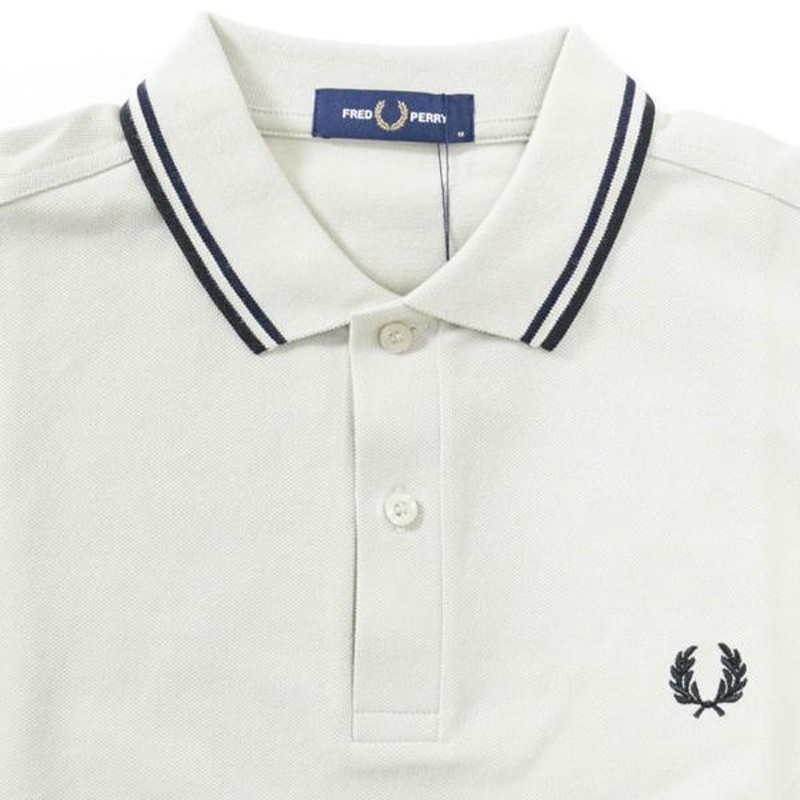 フレッドペリー ポロシャツ ライン入り鹿の子 半袖 FRED PERRY M3600