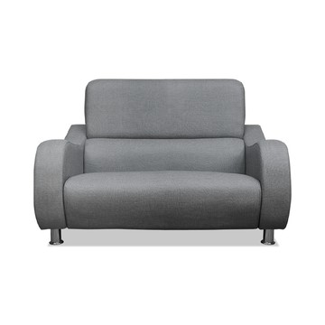 ASSARI-羽柴雙人座貓抓皮獨立筒沙發卡其