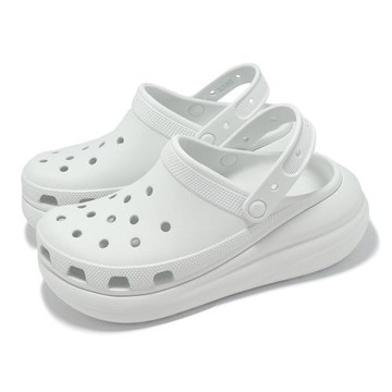 Crocs 洞洞鞋 Crush Clog 男鞋 女鞋 泡芙克駱格 月光灰 厚底 增高 休閒鞋 卡駱馳 2075211NK