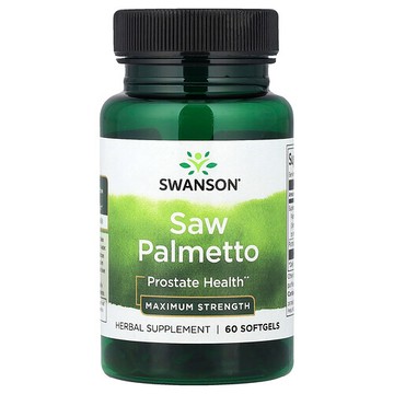 Swanson Vitamins, 鋸棕櫚，特強型，60 粒軟膠囊