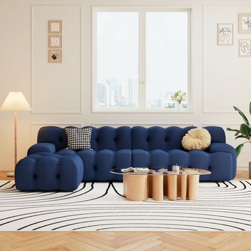 公司貨 附發票 免運 創繁新款法國羅奇堡現代簡約高級輕奢超軟沙發意式小戶型家用客廳