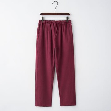 中國風棉麻長褲春秋男士休閑褲松緊腰唐裝褲子寬松男褲中式禪修褲