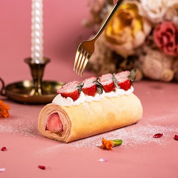 白色戀人_毛巾捲_草莓不敗