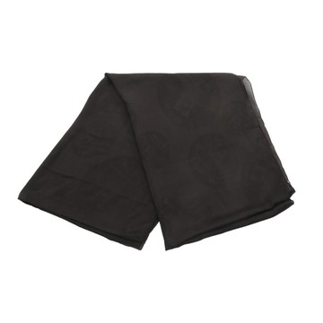 HERMES 愛馬仕 Black H Pattern 圍巾 黑色 絲綢 【二手名牌BRAND OFF】