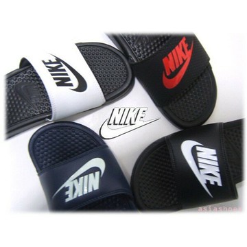 帝安諾-NIKE BENASSI LOGO GD 拖鞋 男女 黑白 深藍 白色 黑白 黑紅 343880-060現貨