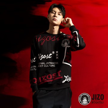 網路獨家【新年爆殺價↘$1688】紅閻達摩滿版大學TEE - BLUE WAY 地藏小王