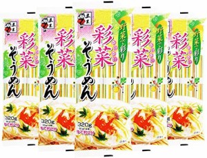 五木食品 彩菜そうめん 320g×5個