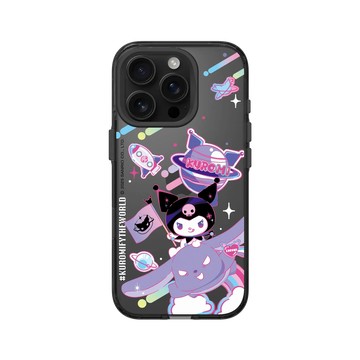 iPhone 16 Pro Clear (相機按鈕) 酷墨灰 - 三麗鷗-酷洛米 Kuromi - 翱翔宇宙