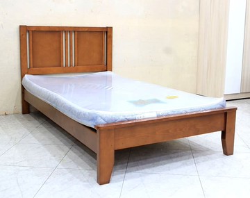 【歐風別館】喜多單人淺胡桃色實木床架【單人床~基隆至台中免運費】