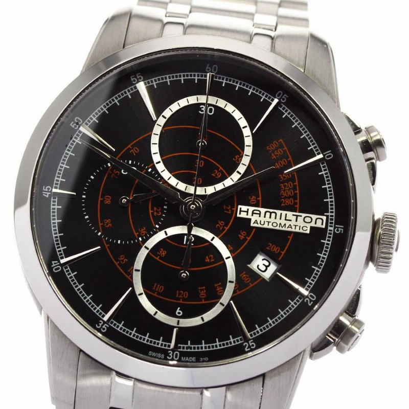 ☆美品☆箱・保証書付き【HAMILTON】ハミルトン レイルロード クロノ  