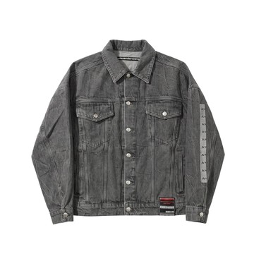 alexanderwang 閃光燈圖案寬版丹寧卡車外套