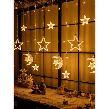 led星星燈過新年燈閃燈串燈滿天星生日氛圍燈房間臥室裝飾布置