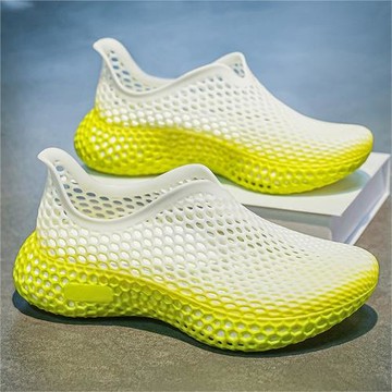 洞洞鞋女款2026新款夏季外穿超火不累腳3D打印全包沙灘運動涼鞋女