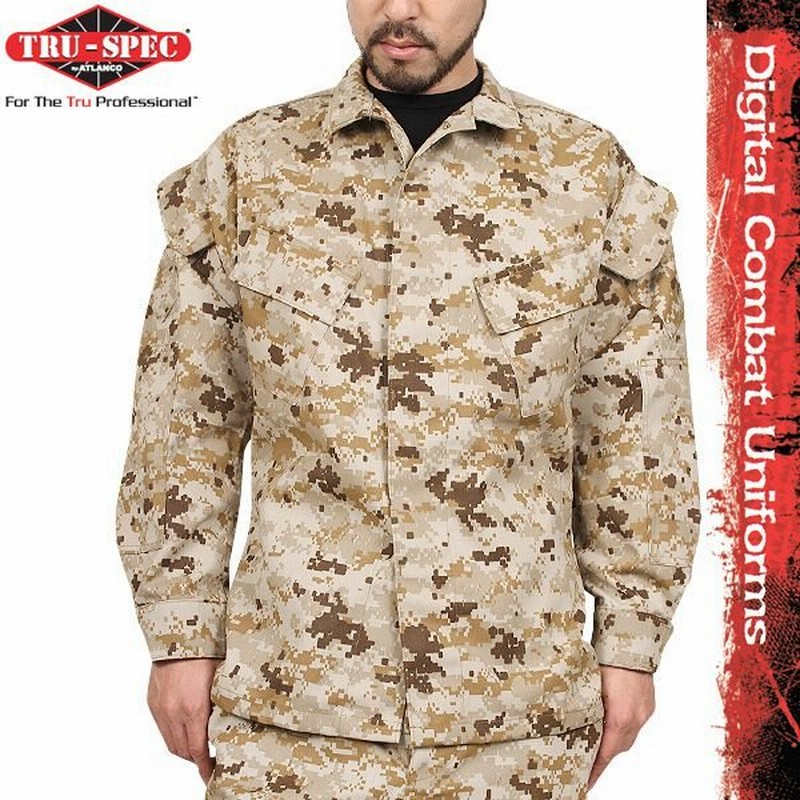 Tru Spec トゥルースペック 米海兵隊 U S M C Digital Combat ジャケット Marpat Desert Digital 1929 サバゲー 迷彩 カモフラ クーポン対象外 T 通販 Lineポイント最大0 5 Get Lineショッピング