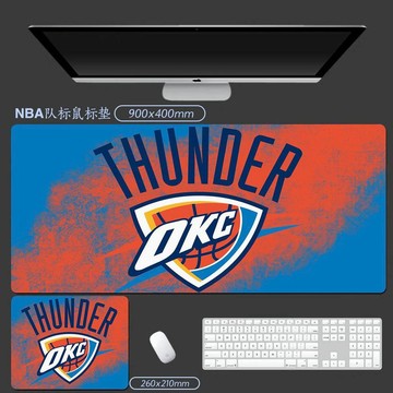 【滑鼠墊 高品質】台灣寄出 耐髒 NBA湖人勇士籃網隊標超大號鼠標墊男生電腦桌墊高顏值鍵盤墊
