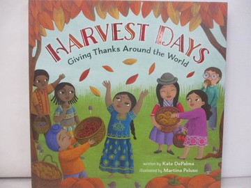 【書寶二手書T6／少年童書_QJO】Harvest Days: Giving Thanks Around the World_Peluso, Martina