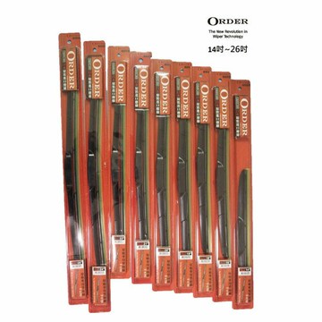 ORDER 原廠型三節式雨刷日本原裝膠條(14~26吋)【愛買】