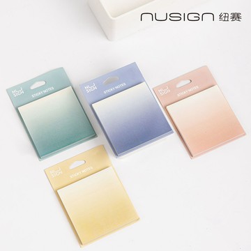 【Nusign紐賽】漸層便條紙/74x74mm/60張(ENS357)