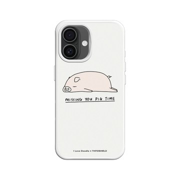 iPhone 16 SolidX 白 - ilovedoodle (Lim Heng Swee) - Missing You Pig Time 豬