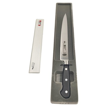 Atlantic Chef 六協 切片刀 - DIN1.4116不鏽鋼 (馬氏體型不鏽鋼) POM塑鋼 + 鋁釘手柄  25cm  銀色 + 黑色  1支