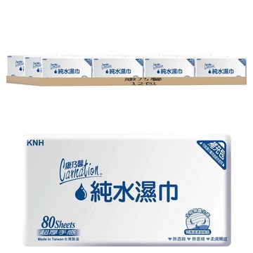 康乃馨 純水濕巾 超厚補充包  1入  12包