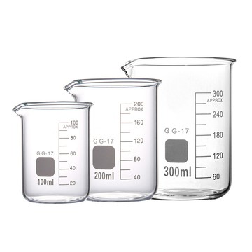 調酒配件 250ml寬口燒杯 2入 耐熱玻璃量杯 玻璃燒杯  實驗室量杯 加熱容器 飲料瓶 刻度牛奶杯 618-GCL250