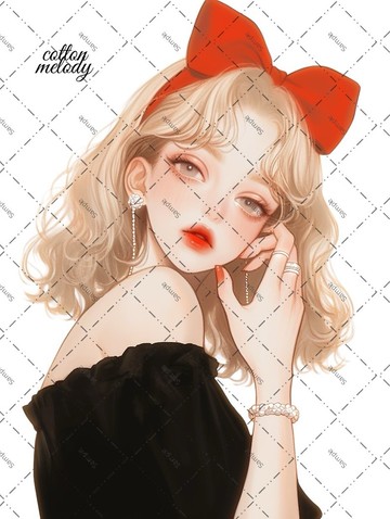 original sticker no.2061 人物貼紙 原創貼紙 原創人物貼紙 裝飾貼紙 cotton melody