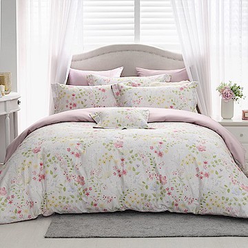 鴻宇 SUPIMA500織 匹馬棉 四件式雙人床包薄被套組 葛瑞塔