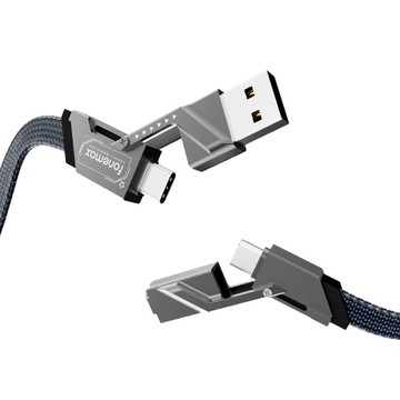 Fonemax USB+C/C+Lightning 四合一 PD 充電線(60W)(1.5M) USB Type-C Lightning iPhone PD 快充線 充電線 傳輸線