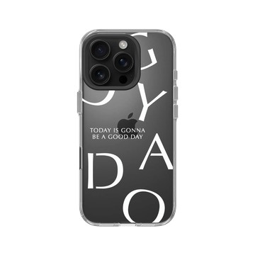 iPhone 16 Pro Clear Case（相機按鈕） 透明 - 好日曆 GOODAY (星期安有限公司) - 大好日子(白字款)