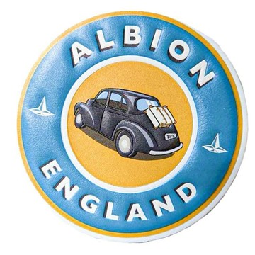 Globe-Trotter 旅行城市系列皮革行李箱貼紙-ALBION