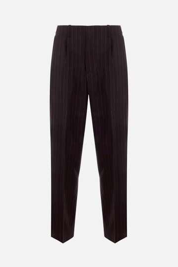 OUR LEGACY Borrowed pinstriped wool blend wide-leg pants Man
