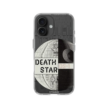 iPhone 16 Clear 透明 - 迪士尼-星際大戰 Star Wars - 星際大戰 – 死星結構圖