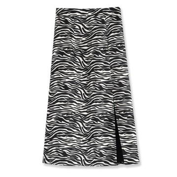 斑馬紋半身裙女高腰Aa字裙秋冬季短款包臀裙短裙子2025新款顯瘦厚