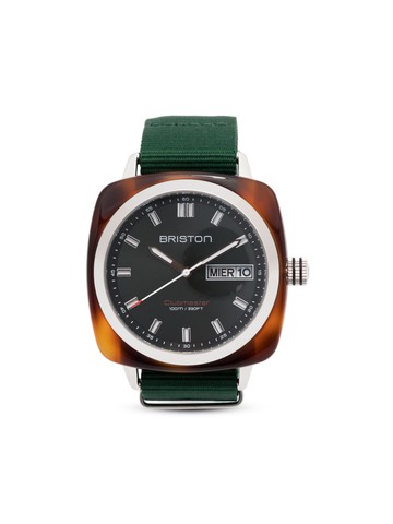 Briston Watches - Clubmaster Sport HMS Date 42mm - unisex - Acetate/stainless steel - One Size - Green