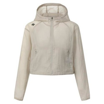 Descente 迪桑特 連帽外套 女裝 防撕裂 寬鬆 米 SR122RWB31-DBEG