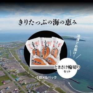 ふるさと納税 ときさけ輪切り1切×5パックセット 国産 北海道産 鮭 シャケ 魚介類 食品_H0001-016 北海道浜中町