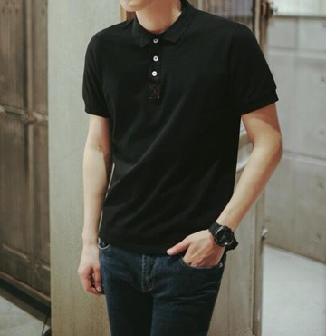 FINDSENSE 品牌 時尚休閒 男士 素面polo衫 素面T