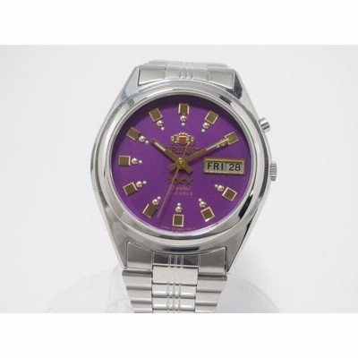 オリエント クリスタル ORIENT スリースター EM4J-CO 自動巻　美品 ORIENT オリエント 自動巻き スリースター EM4J-CO CA SS