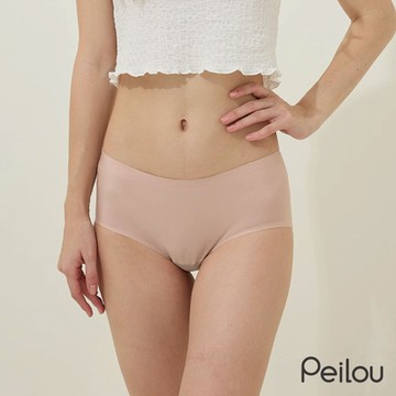 貝柔95%石墨烯無痕雪肌低腰褲-杏膚