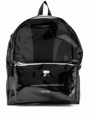 Undercover - slogan-print backpack - men - Nylon/PVC/Polyester - One Size - Black