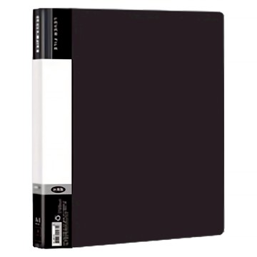 Data Line pp 強力夾/雙上黑色文件夾 簡約時尚 辦公室文件整理必備  1入