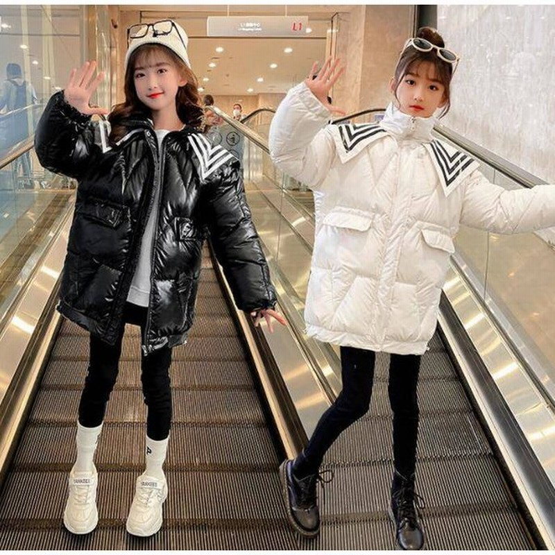 ダウンジャケット キッズ 秋冬 ジャケット セーラー襟 ミディアム丈 ハイネック ロングジャケット 女の子 ロングコート ダウンコート アウター 防寒 通販 Lineポイント最大0 5 Get Lineショッピング