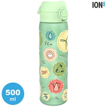 ION8 Medium 運動休閒水壺 I8RF500 / Eco粉綠 (收納扣環) 500ml