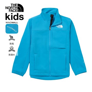 兒童藍色DWR防潑水抓絨外套｜89XHD7R