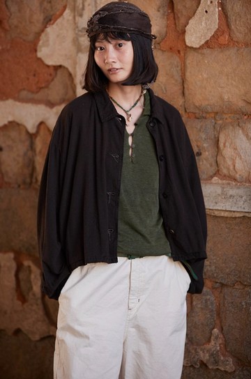 復古文青 桑蠶絲休閒外套