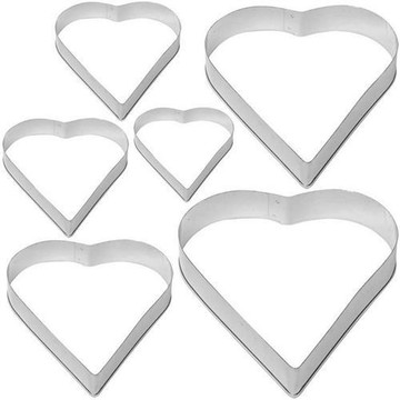 《EXCELSA》大小餅乾模6件(愛心)