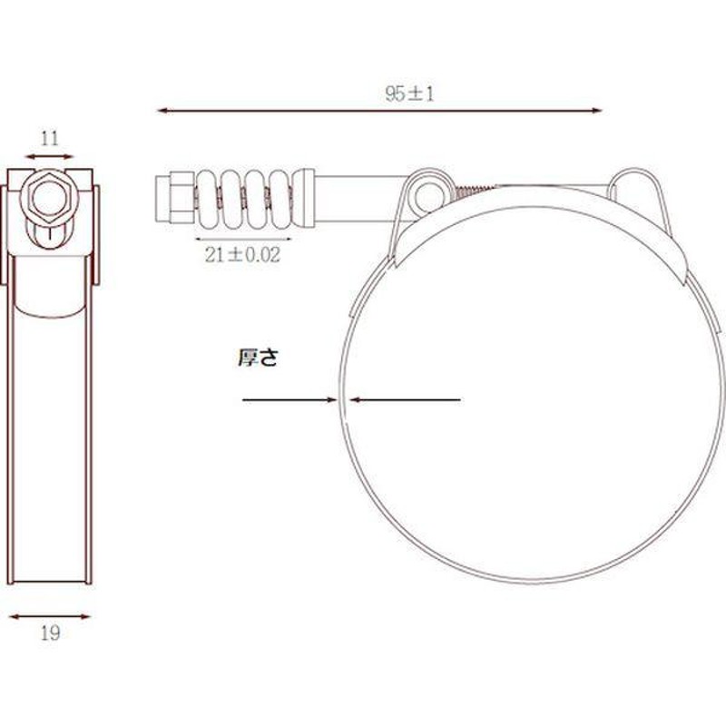 TTC-19217 トラスコ中山 TRUSCO Tボルトコンスタントテンションクランプ 210〜217mm HD店 LINEショッピング