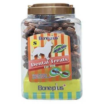 Boneplus 動能雙頭潔牙骨  起司  1.1kg  1桶