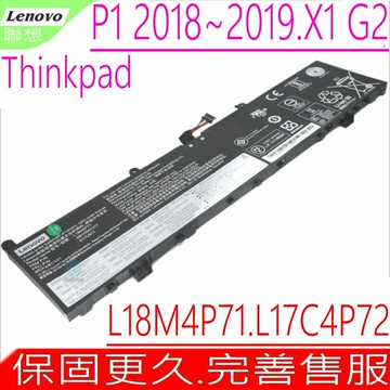 LENOVO L17M4P72 電池(原裝)-聯想 hinkPad P1 2019 2019-20QT000RGE L17C4P72  SB10Q7698  4ICP467141